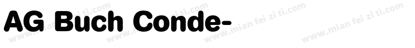 AG Buch Conde字体转换